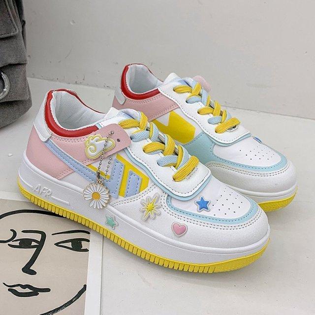 xakxx Sneakers fashion spring new women sneakers shoes fashion Casual shoes Platform sneakers Women shoes Student shoes plus size XL 42 shoes-1
