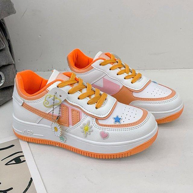 xakxx Sneakers fashion spring new women sneakers shoes fashion Casual shoes Platform sneakers Women shoes Student shoes plus size XL 42 shoes-1