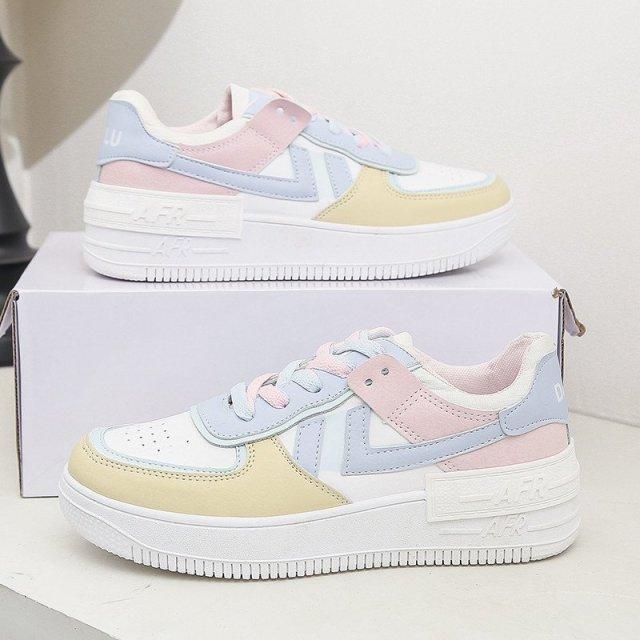 xakxx Sneakers fashion spring new women sneakers shoes fashion Casual shoes Platform sneakers Women shoes Student shoes plus size XL 42 shoes-1