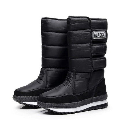 Christmas Gift Women snow boots platform shoes woman winter boots thick plush waterproof non-slip mid-calf boots women winter shoes botas mujer