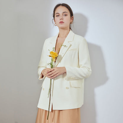 Office Ladies Casual White Blazer Women Spring Black Oversized Blazer Jacket Female Elegant Business Short Green Coat