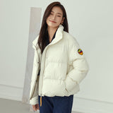 Short Casaul Plaid Parka Women White Quilted Puffer Winter Jacket Overcoat Female Streetwear Vintage Wram Plush Coat